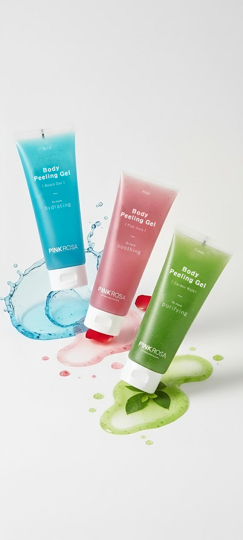핑크로사 바디필링젤 230ml 3종 저자극 필링 때비누 바디워시 - 상세 이미지 2