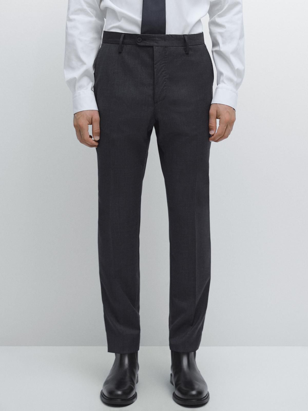 마시모두띠 프리미엄 울 테크니컬 정장 팬츠 3501/501 NAVY BLUE - 상품 이미지