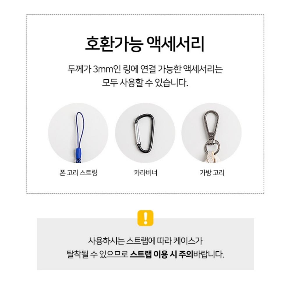 잭루시 지퍼형 사피아노 카드 지갑 케이스 레드, 갤럭시A24 이미지 6