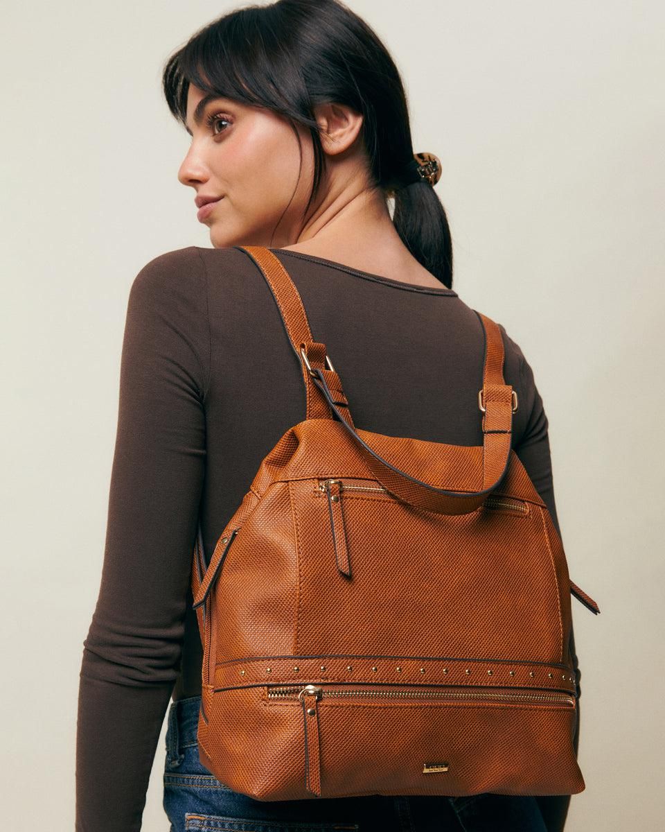 미사코 멀티포켓 메탈 장식 도난방지 백팩 Engri-4300374118018 CAMEL - 상세 이미지 2