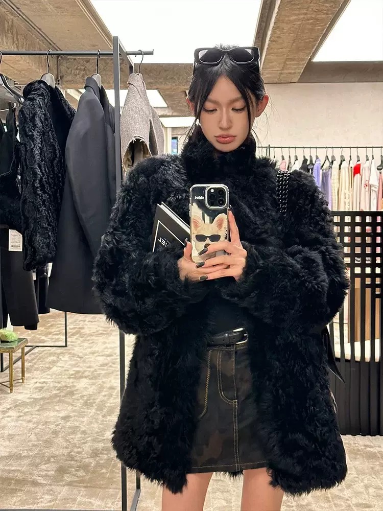 토스카나 페이크 퍼 자켓 우아하고 세련된 스타일 - 상세 이미지 2