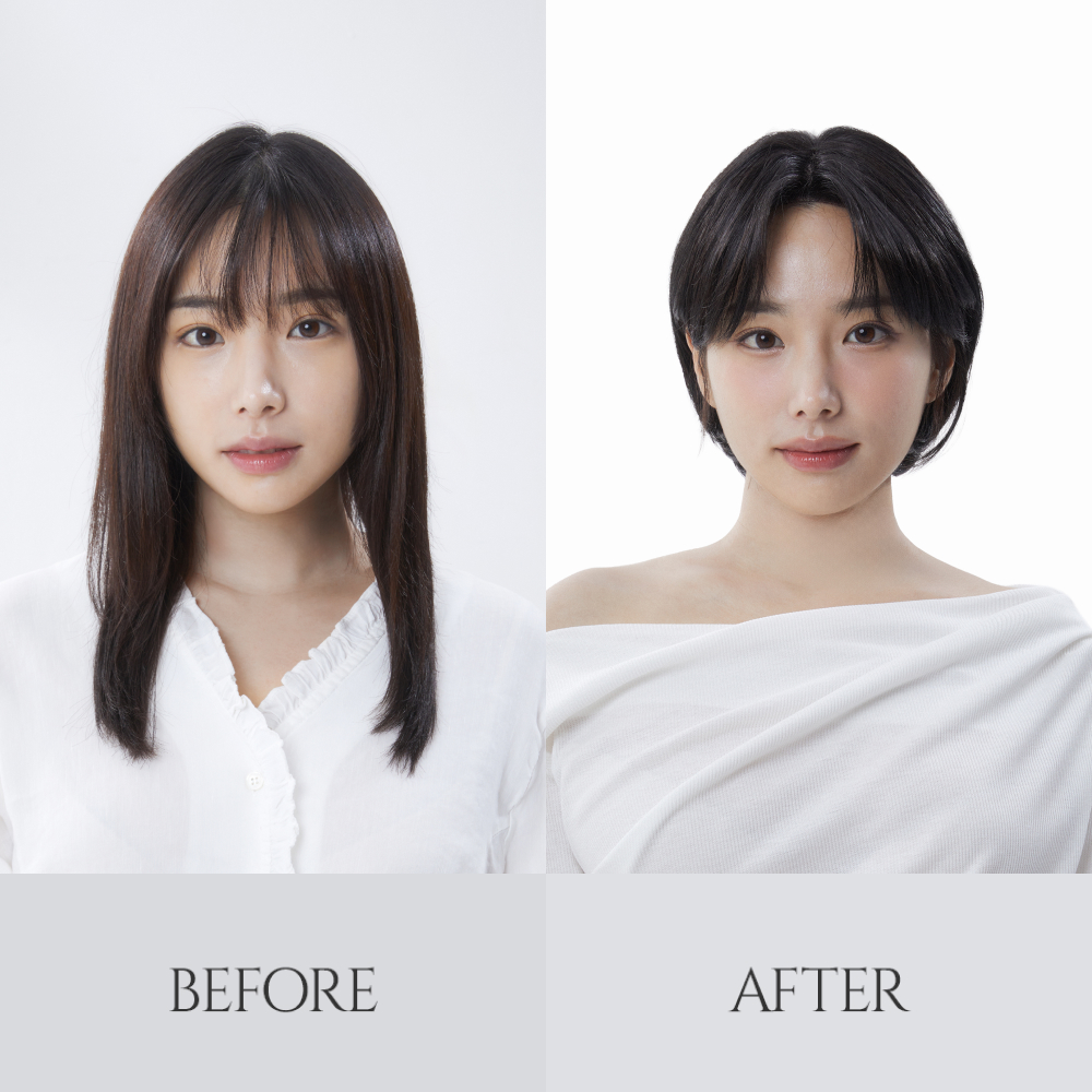 수제통가발 숏단발 사이드뱅 자연스러운 여자가발 키코 이미지 7