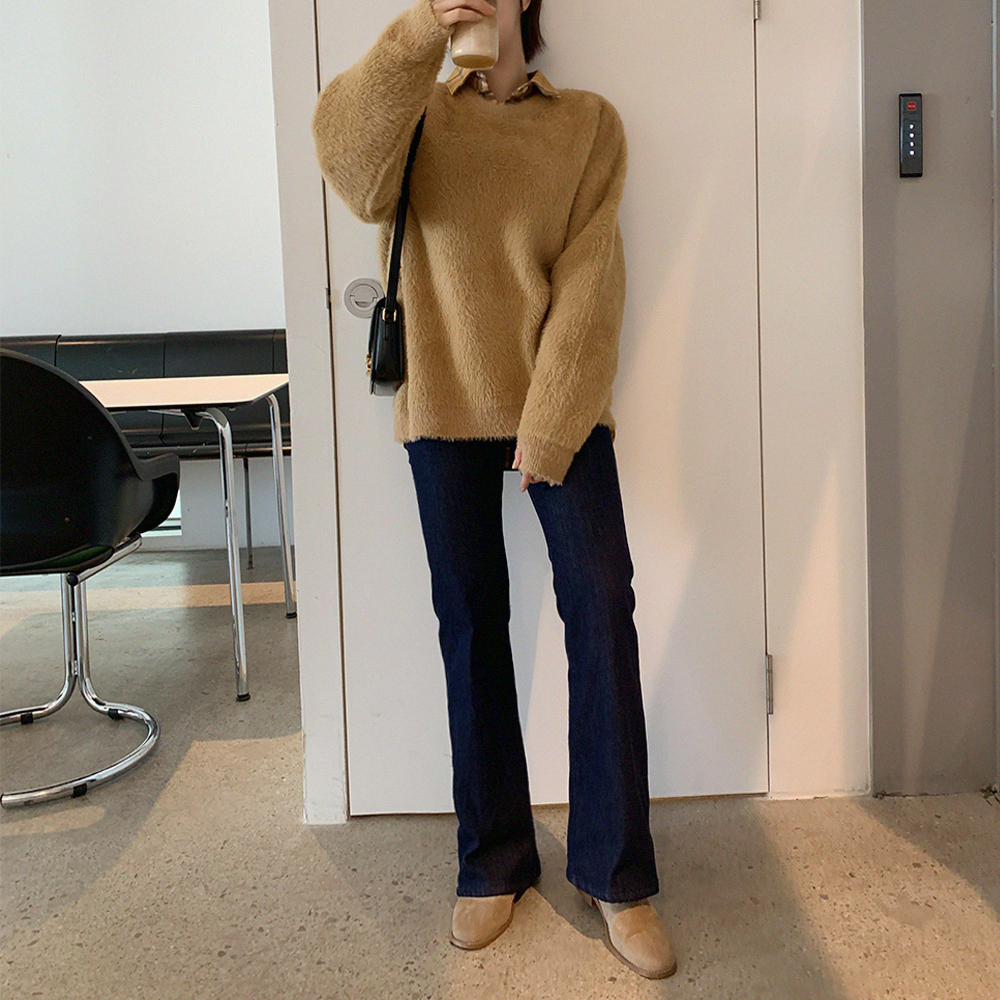 레비딘 세미부츠컷 데님팬츠 이미지 8