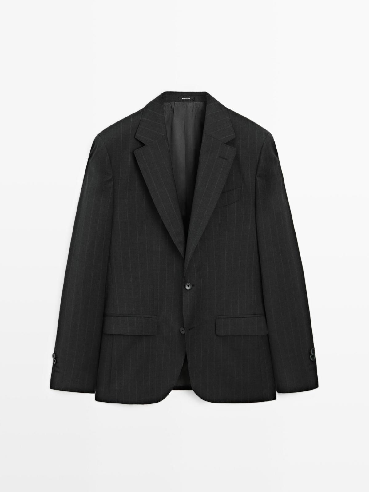 마시모두띠 클래식 핀스트라이프 울 수트 블레이저 3561/544 GREY - 상품 이미지