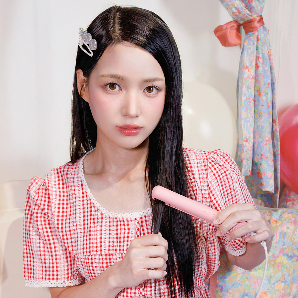 오아 미니핏 휴대용 미니  고데기 프리볼트 여행용 앞머리 헤어 볼륨 고대기