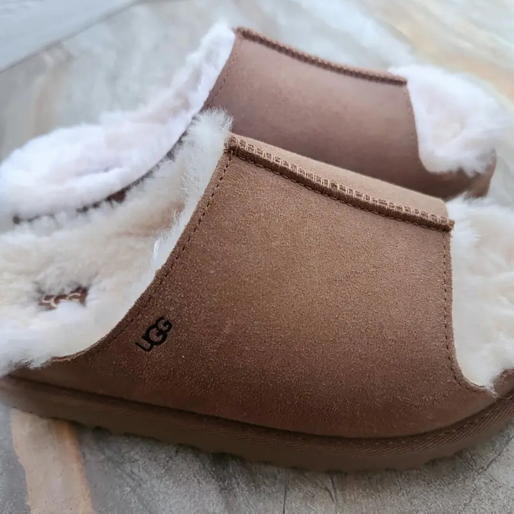 UGG 우먼즈 슬리퍼 그린포트 슬라이드 체스넛 1167610-CHE - 상세 이미지 2