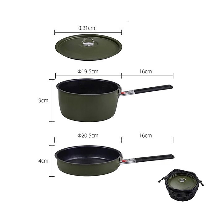 대륙의 테팔 후라이팬 차박 백패킹 코펠 2인용 캠핑 냄비 코팅 팬