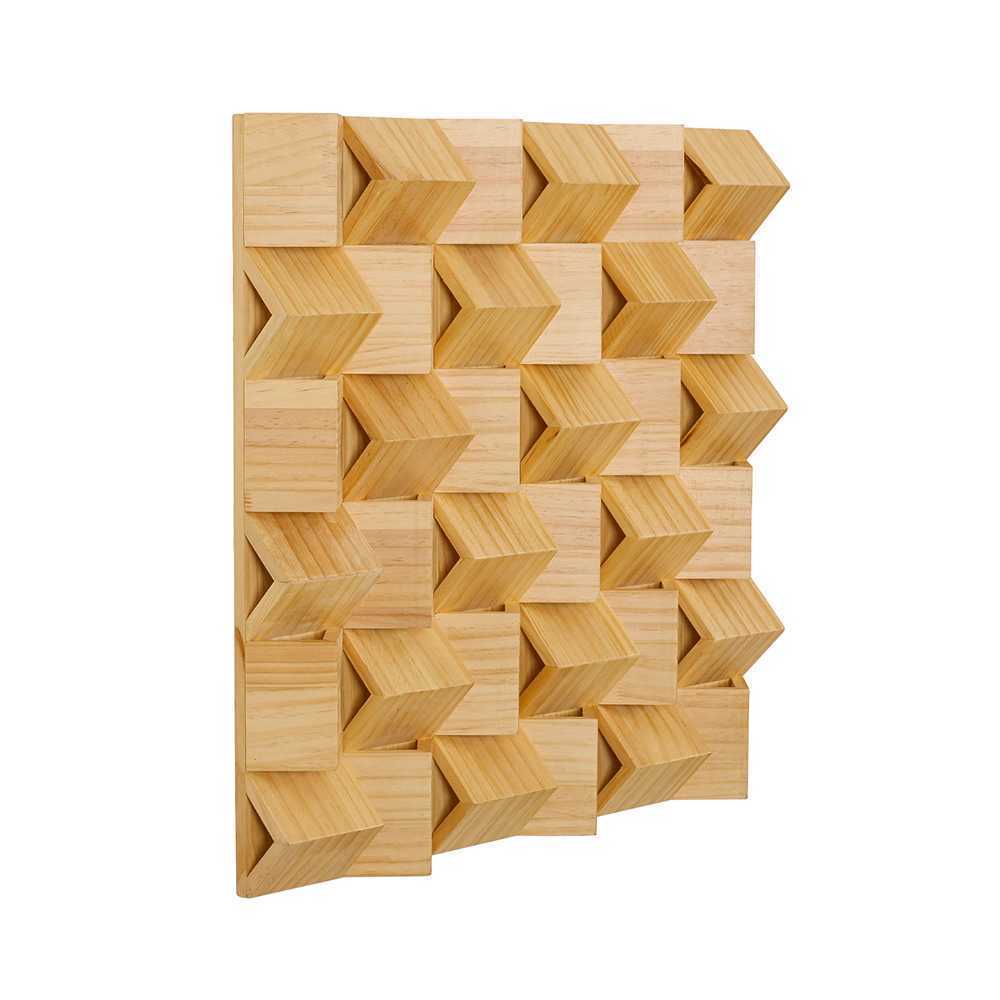 인테리어 원목 흡음판 벽면 방음 소리 흡수 보드 A형 60x60x7cm - 상세 이미지 2