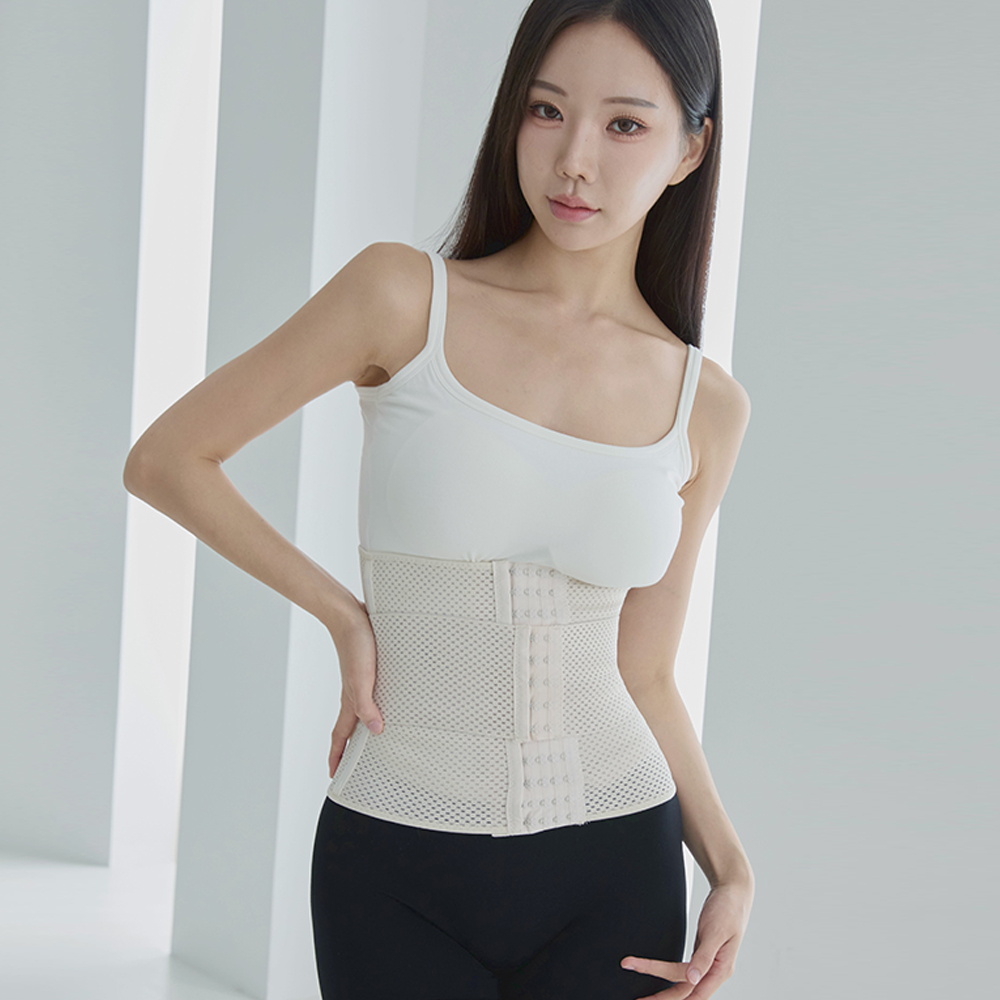 핑크앤다이아 이중압박 듀얼 코르셋 허리밴드 다이어트 흉곽 코르셋 허리 흉통 줄이기 이미지 3