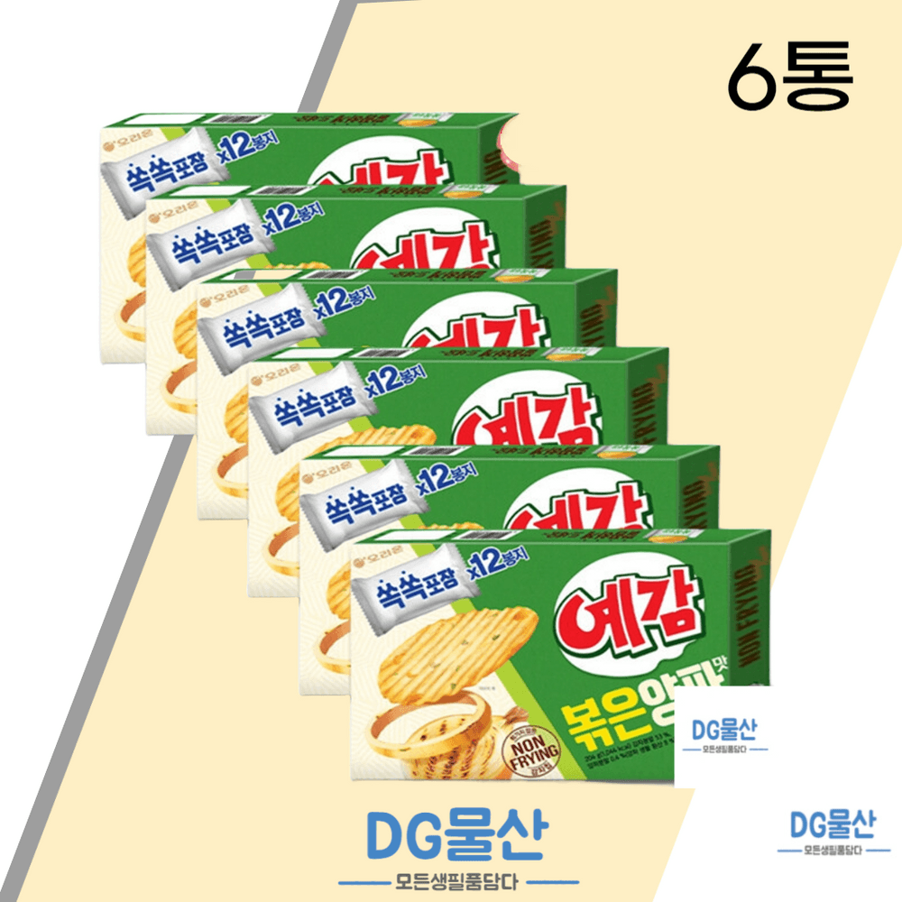 오리온 예감 볶은양파 감자칩 과자 204g 6개 - 메인 이미지