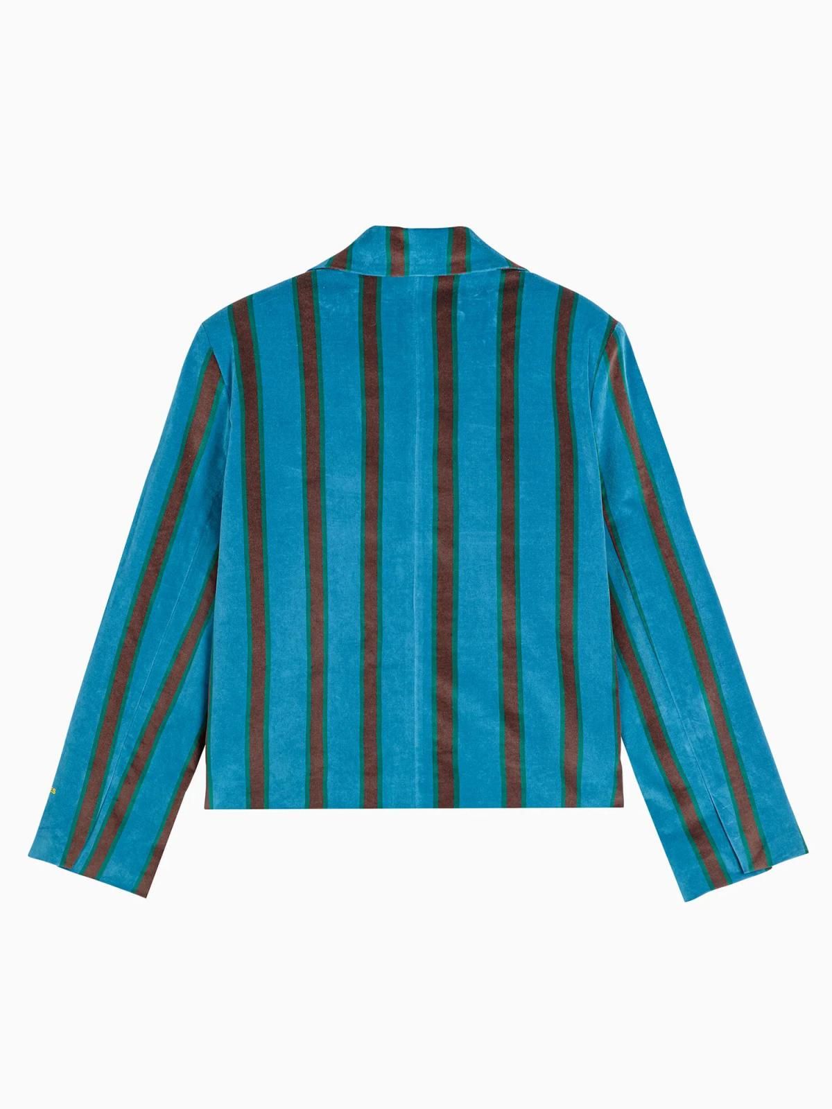 보보쇼즈 스트라이프 크롭 테일러드 재킷 b225fd012 ONE COLOR - 상세 이미지 3
