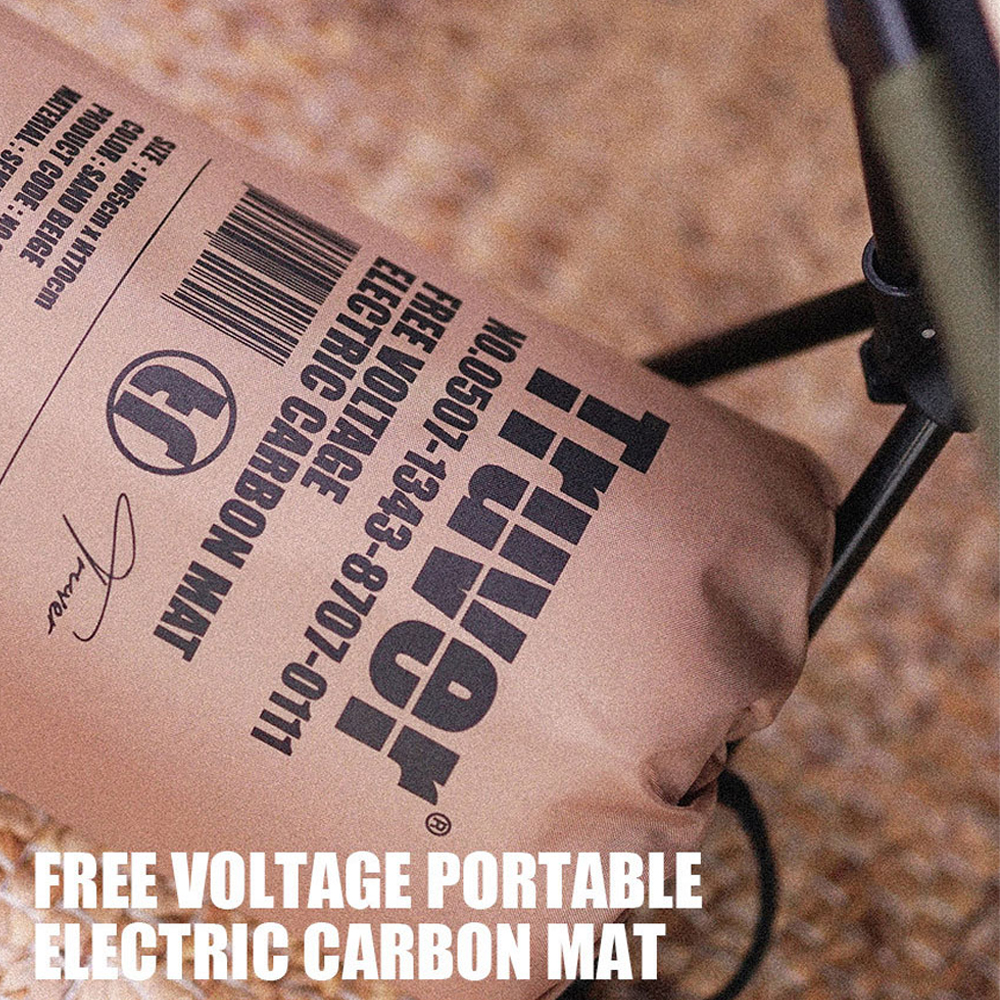 트루버 탄소매트 1인용전기장판 여행용 미니 캠핑 프리볼트