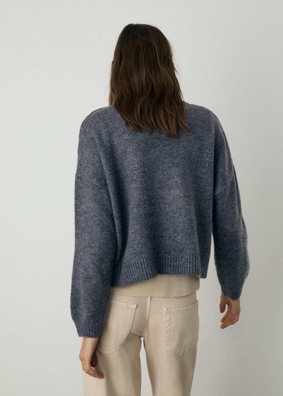 스트라디바리우스 인타르시아 라운드넥 니트 스웨터 5151/135 DARK GREY 이미지 7