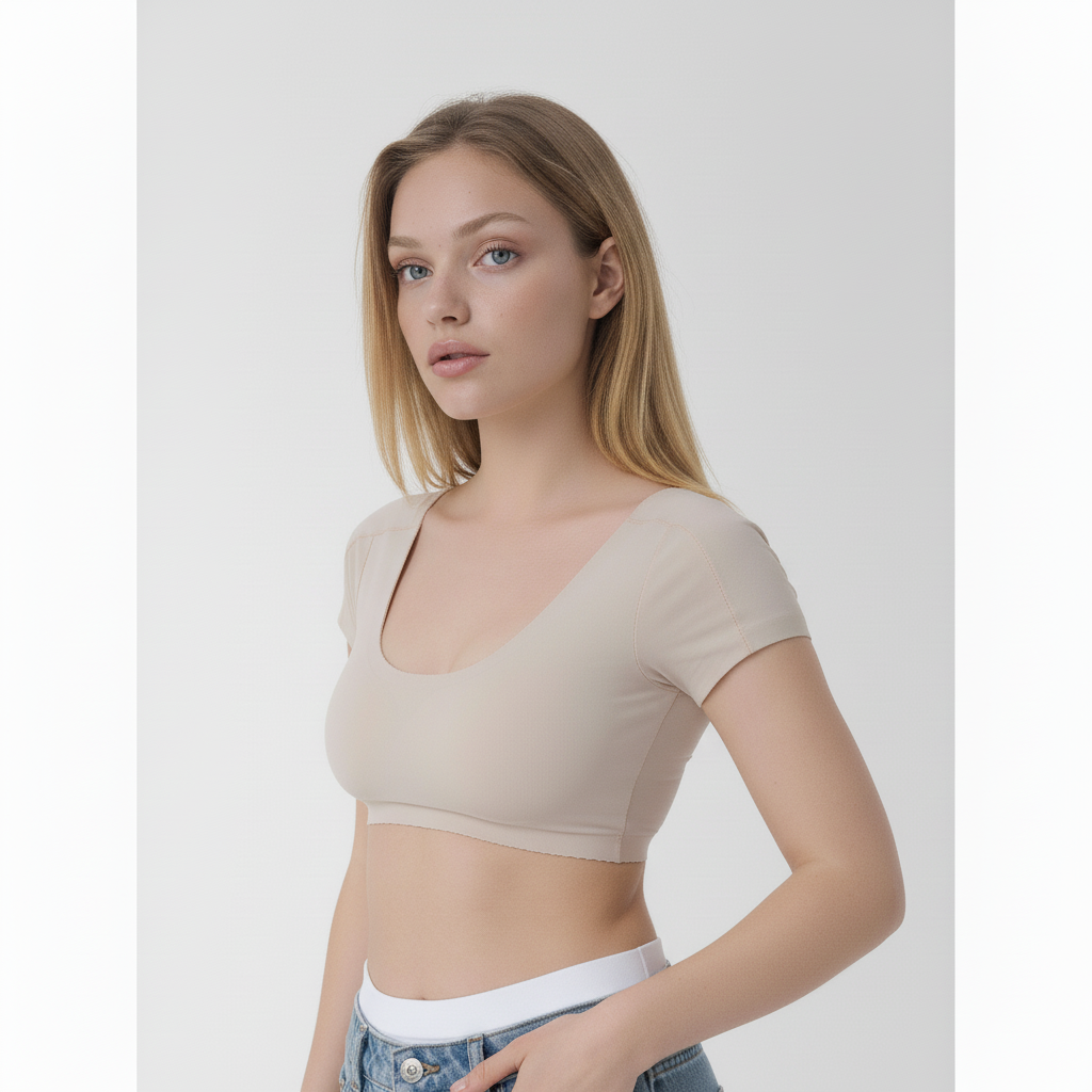 [자체제작] 라인블룸 직각어깨 패드 브라 탑 상세 이미지 4