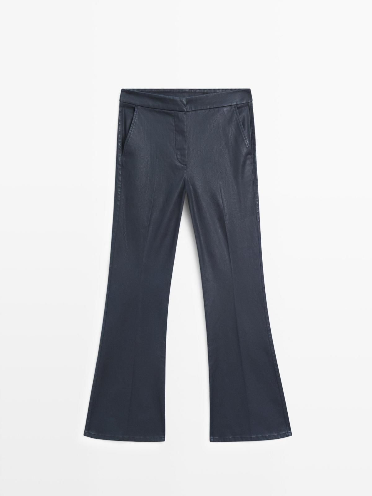 마시모두띠 왁스드 플레어핏 부츠컷 팬츠 5015/515 NAVY BLUE - 상세 이미지 5