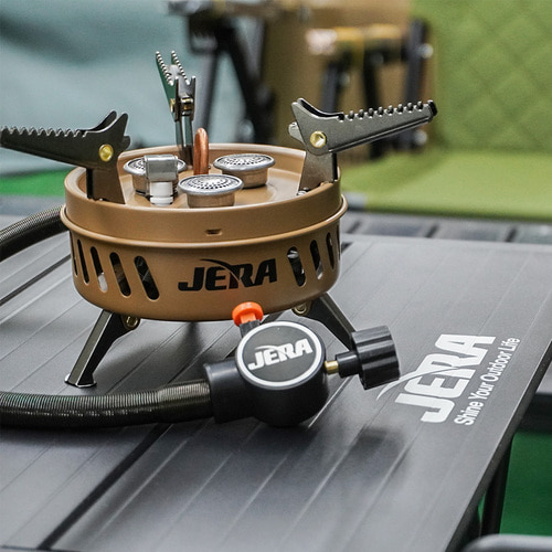 제라 서브 스토브 3구 강염버너 고화력 휴대용 캠핑 차박 블랙