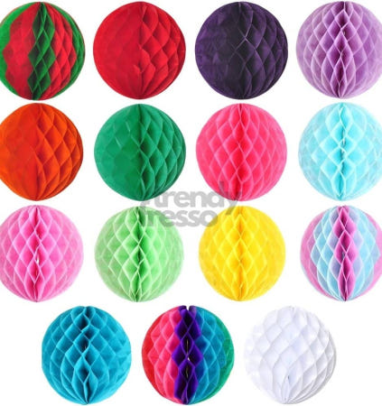 [트렌디프레소협력사]데이슬롯 허니컴볼 25cm 페이퍼벌룬 파티용품 할로윈데이 홈파티