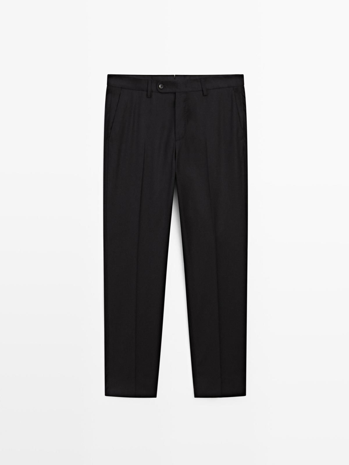 마시모두띠 울 혼방 플란넬 슬림핏 정장 팬츠 3549/535 NAVY BLUE - 상세 이미지 5