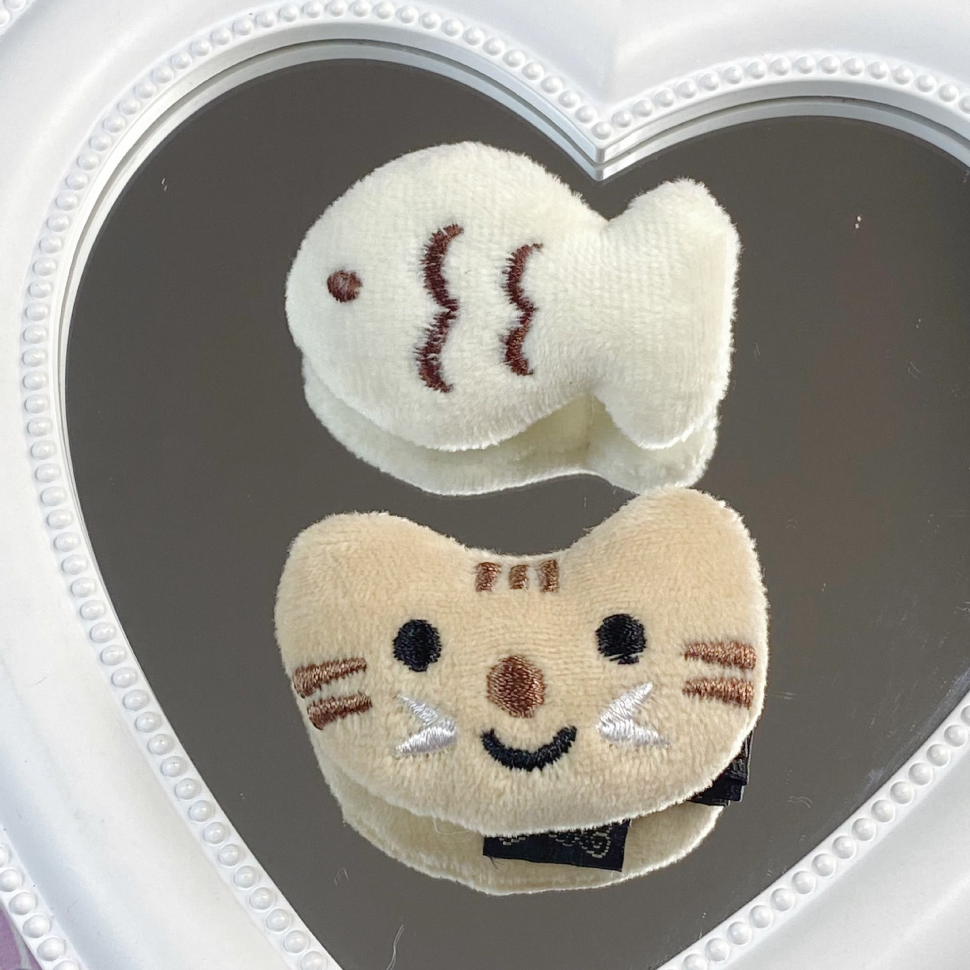 고양이 붕어빵 집게핀 머리핀 헤어핀 머리 헤어 똑딱 삔 클립 악세사리 귀여운 머리집게 헤어집게 앞머리고정 예쁜 헤어핀셋 - 상세 이미지 5