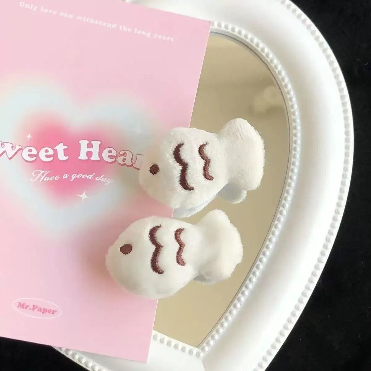 고양이 붕어빵 집게핀 머리핀 헤어핀 머리 헤어 똑딱 삔 클립 악세사리 귀여운 머리집게 헤어집게 앞머리고정 예쁜 헤어핀셋 이미지 8