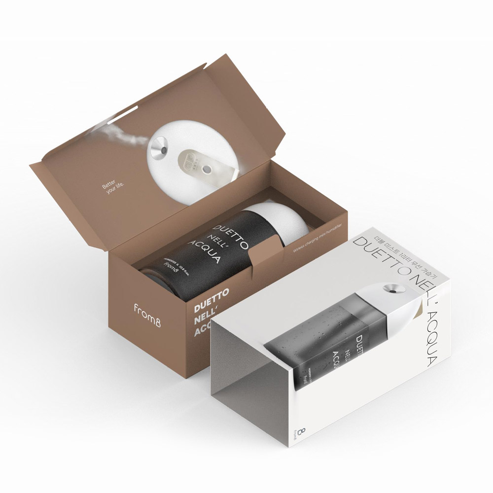 프롬비 무선가습기 사무실 탁상용 휴대용 더블미스트 1리터 FE243 골드