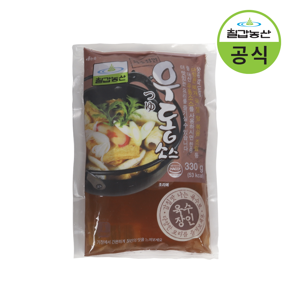 칠갑농산 우동소스 330ml - 상품 이미지