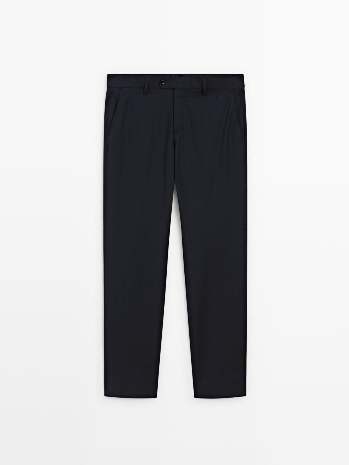 마시모두띠 울 블렌드 슬림핏 정장 팬츠 3558/541 NAVY BLUE - 상세 이미지 5