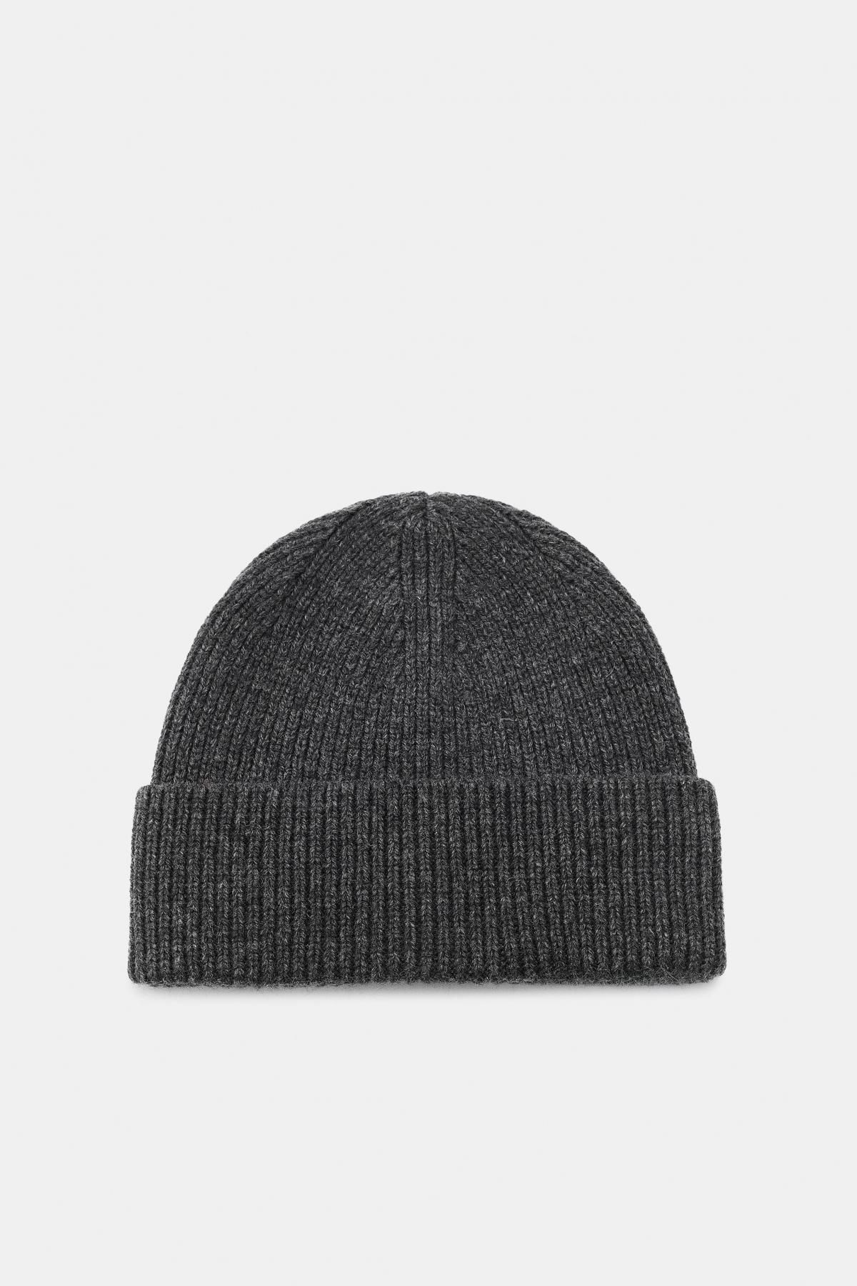 자라 골지 턴업 비니 3739/256 ANTHRACITE GREY - 상품 이미지
