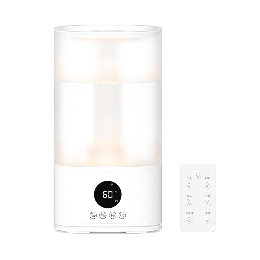 카프 가열 살균 대용량 복합식 가습기 4L 상부급수 무드등 자동습도조절 HM120 이미지 7