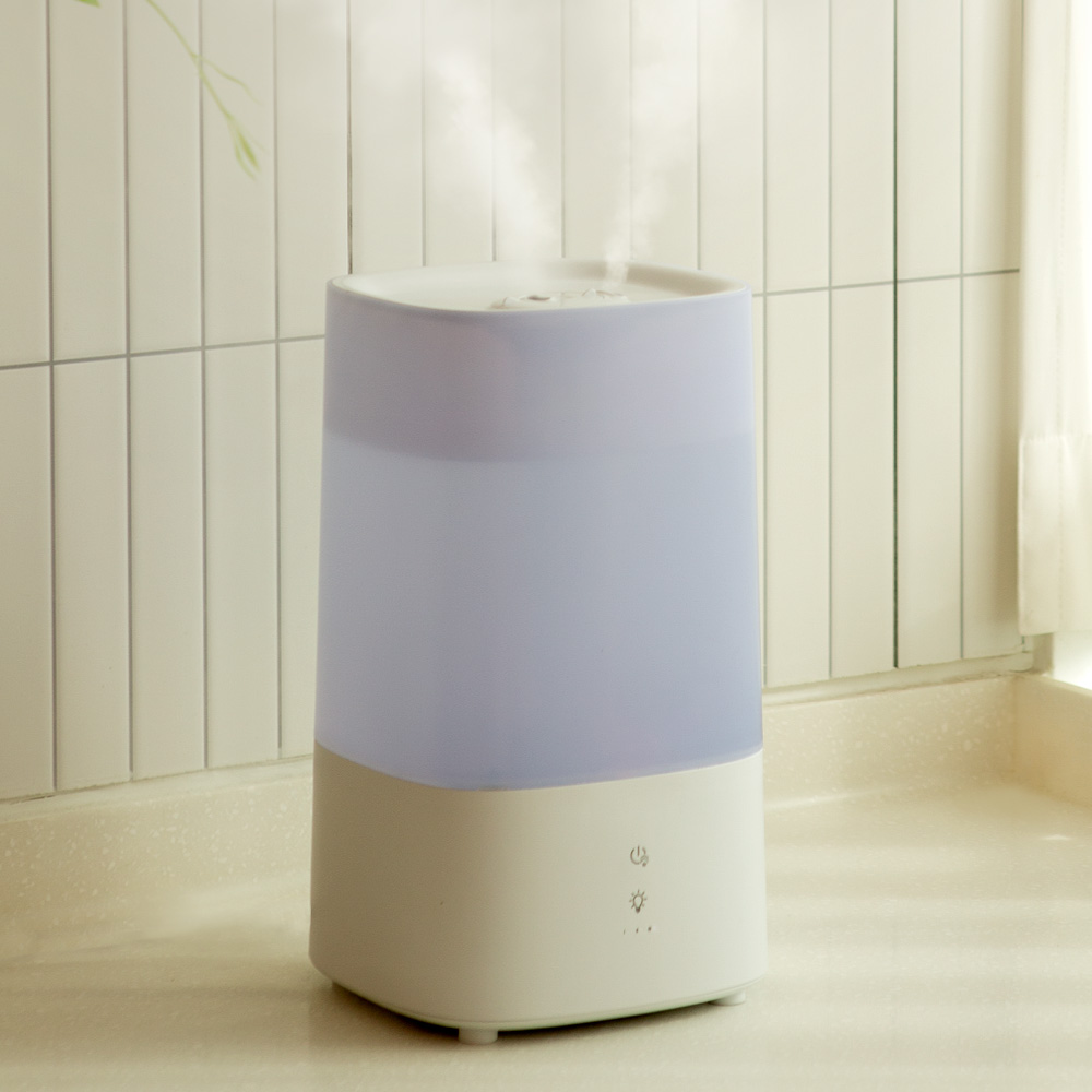 디큐브 4L 무소음 가습기 사무실 원룸 필터없는 대형 가습기 거실 침대 통세척 비염