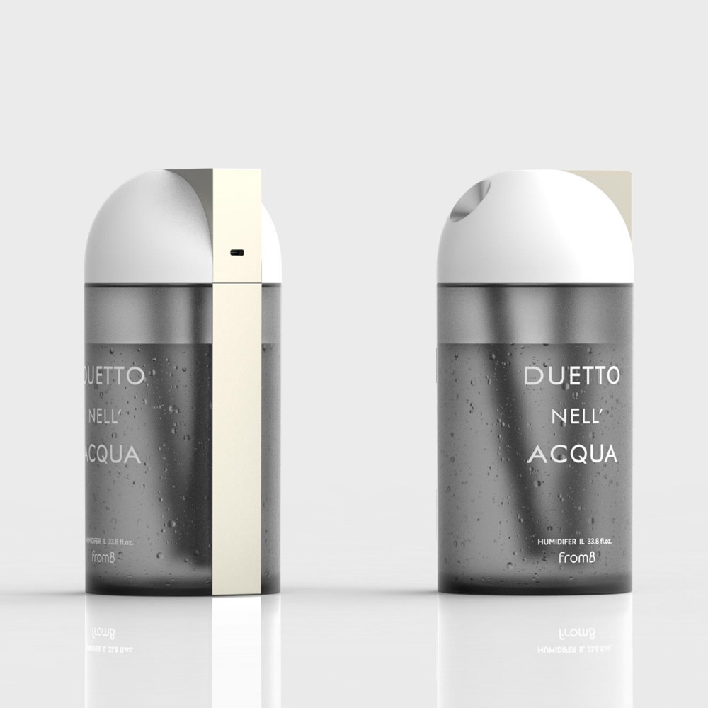 프롬비 무선가습기 사무실 탁상용 휴대용 더블미스트 1리터 FE243 골드