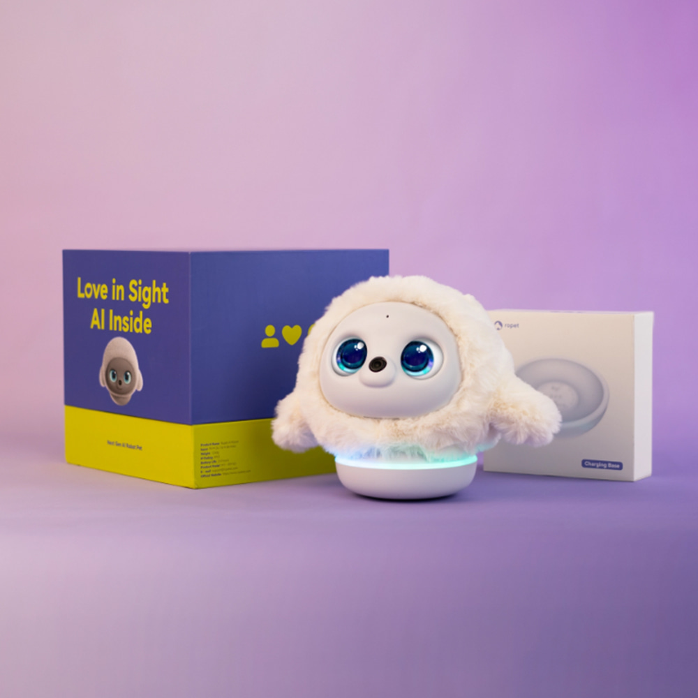 Ropet KAMOMO AI 반려 로봇 로펫 PRO, 39도의 체온이 느껴지는 애완로봇![충전독 포함] - 상세 이미지 2