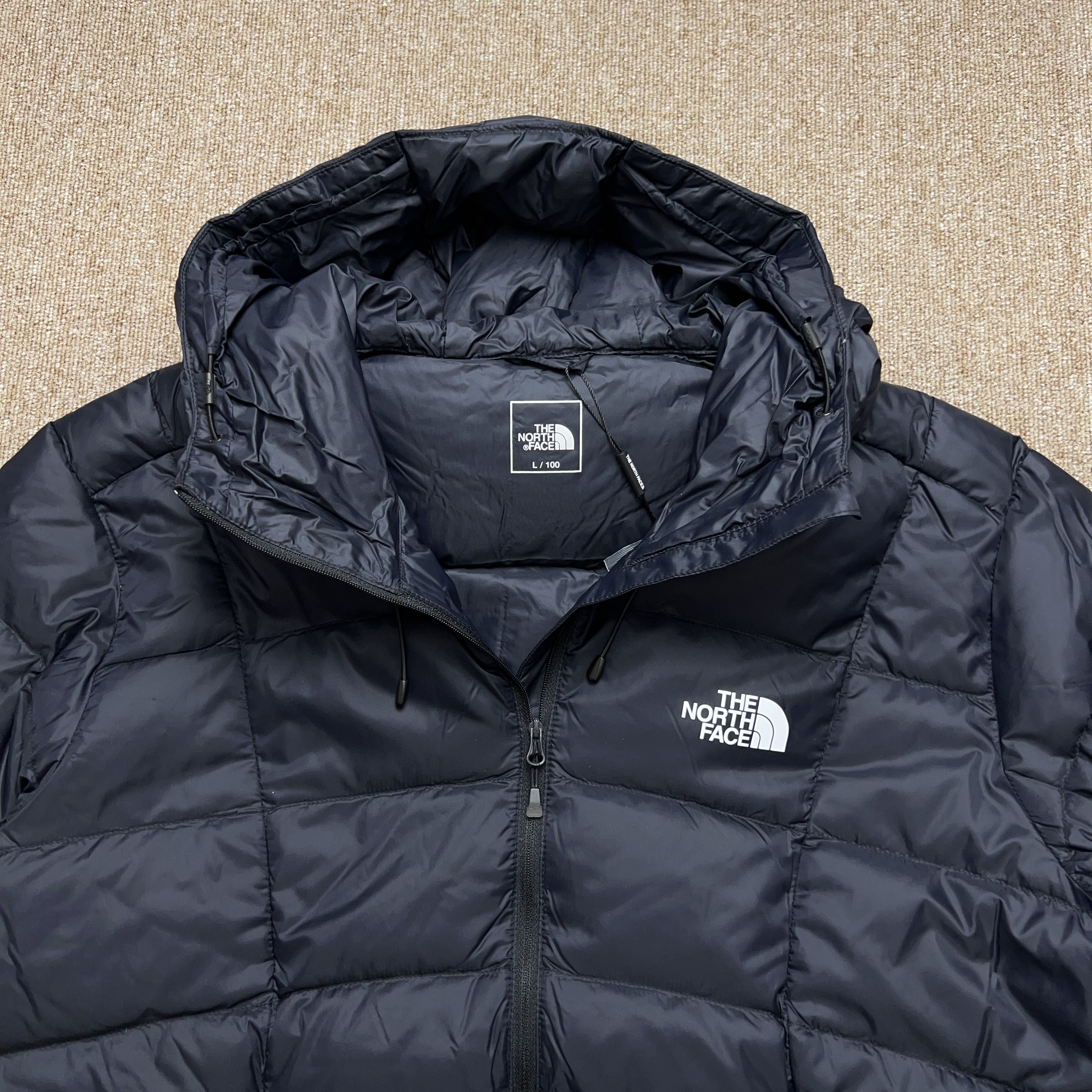 노스페이스 패딩 루타 덕다운 오리털 투웨이 온볼 후드 자켓