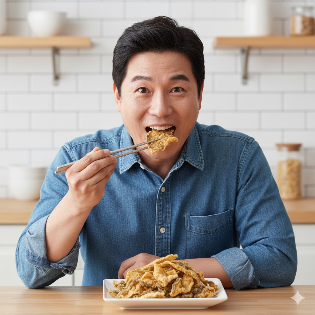 명식품본사 황태껍질튀각 대포장 콜라겐 간식 안주 식당식자재 도매가 500g, 1개 이미지 6