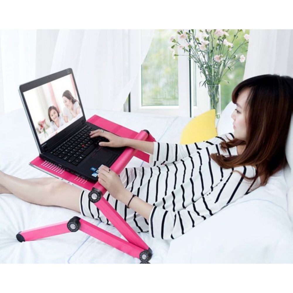 거치대 스탠드 노트북 높이조절 휴대용 패드 독서대 쿨러 받침대 - 상세 이미지 4