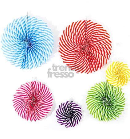 데이슬롯 팬세트 6입 토네이도형 축제 행사 파티장식