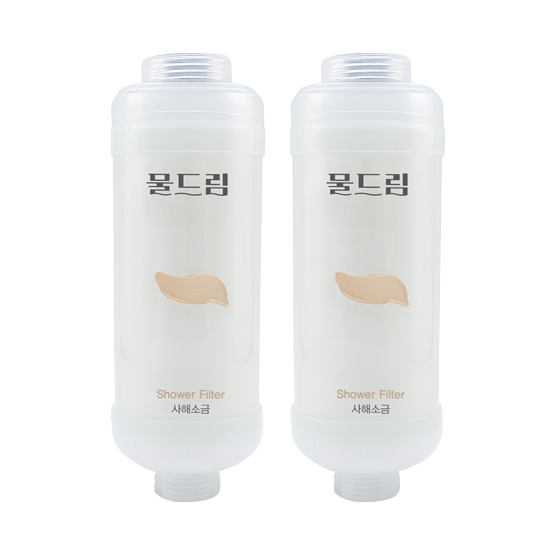 샤워기필터 비타민 여행필터 녹물제거 염소제거 물드림 바하마향, 2개