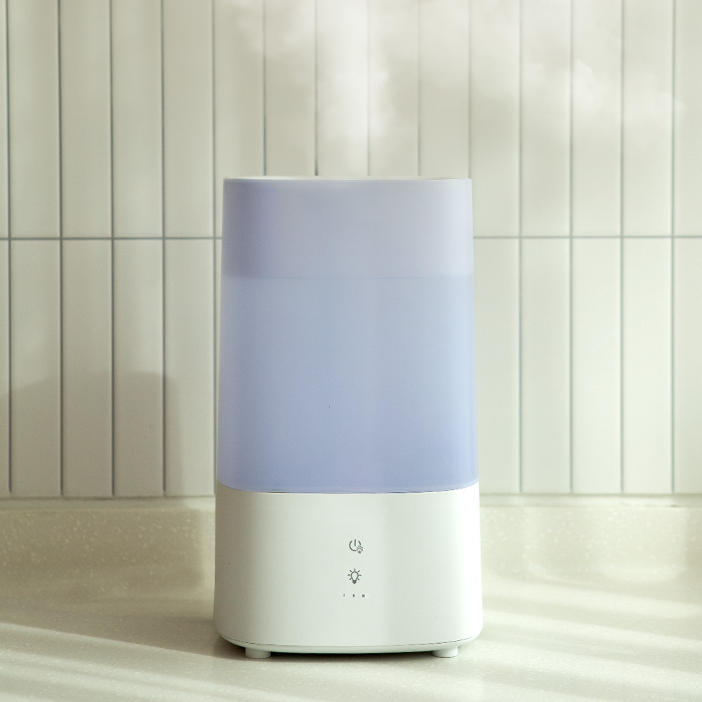 디큐브 4L 무소음 가습기 사무실 원룸 필터없는 대형 가습기 거실 침대 통세척 비염