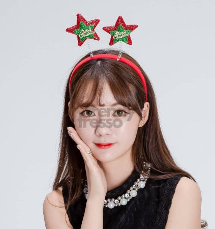 [트렌디프레소협력사]데이슬롯 크리스마스 머리띠 별 루돌프머리띠 크리스마스룩