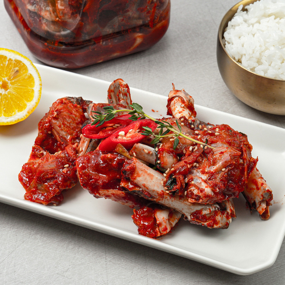 [오늘신선] 국내산 재료100% 양념게장 꽃게무침 매운 전라도식 1kg~2kg 이미지 7