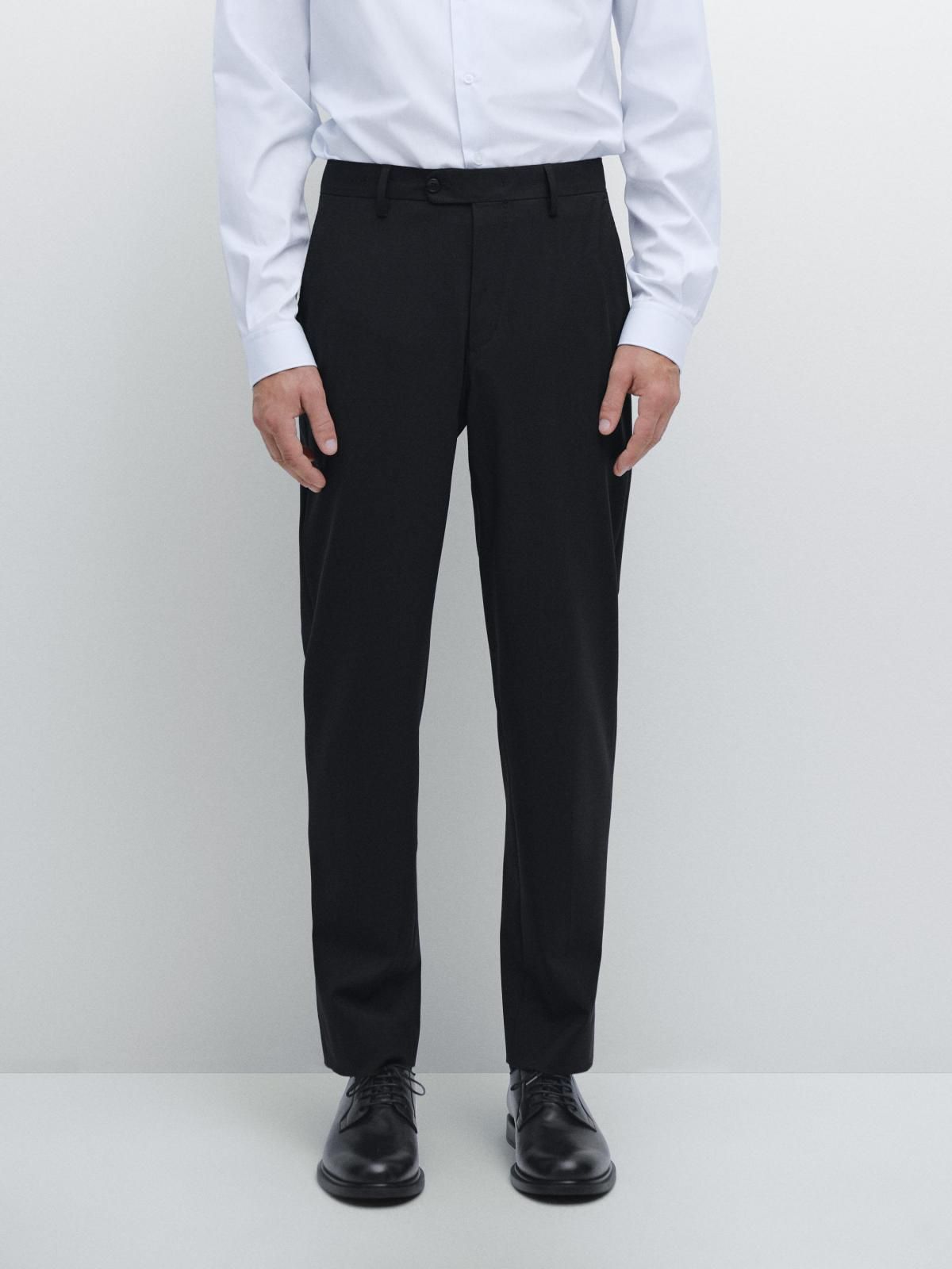 마시모두띠 울 블렌드 슬림핏 정장 팬츠 3558/541 NAVY BLUE - 메인 이미지