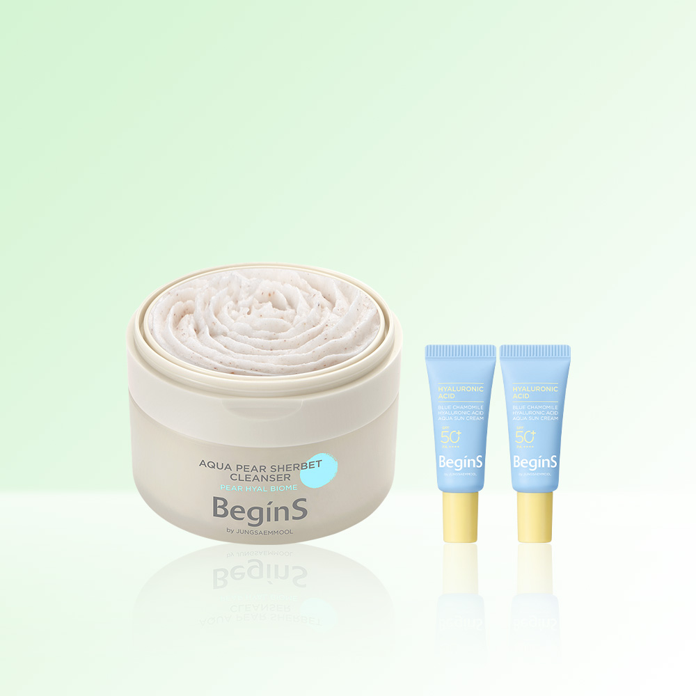 비긴스 바이 정샘물 아쿠아 페어 셔벗 클렌저 90ml - 상품 이미지