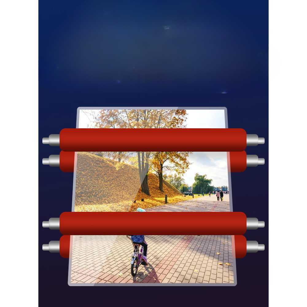 열코팅기 전동 라미네이터 문서 보호 필름 코팅기 22CMx100M PET 광택 안티롤 - 상세 이미지 4