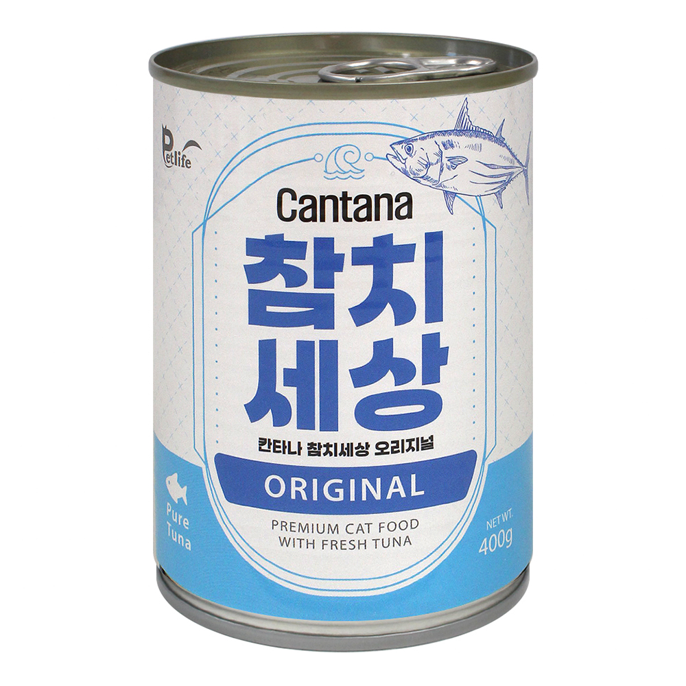 칸타나 참치세상 고양이캔 참치 오리지널, 400g, 1개 제품 이미지