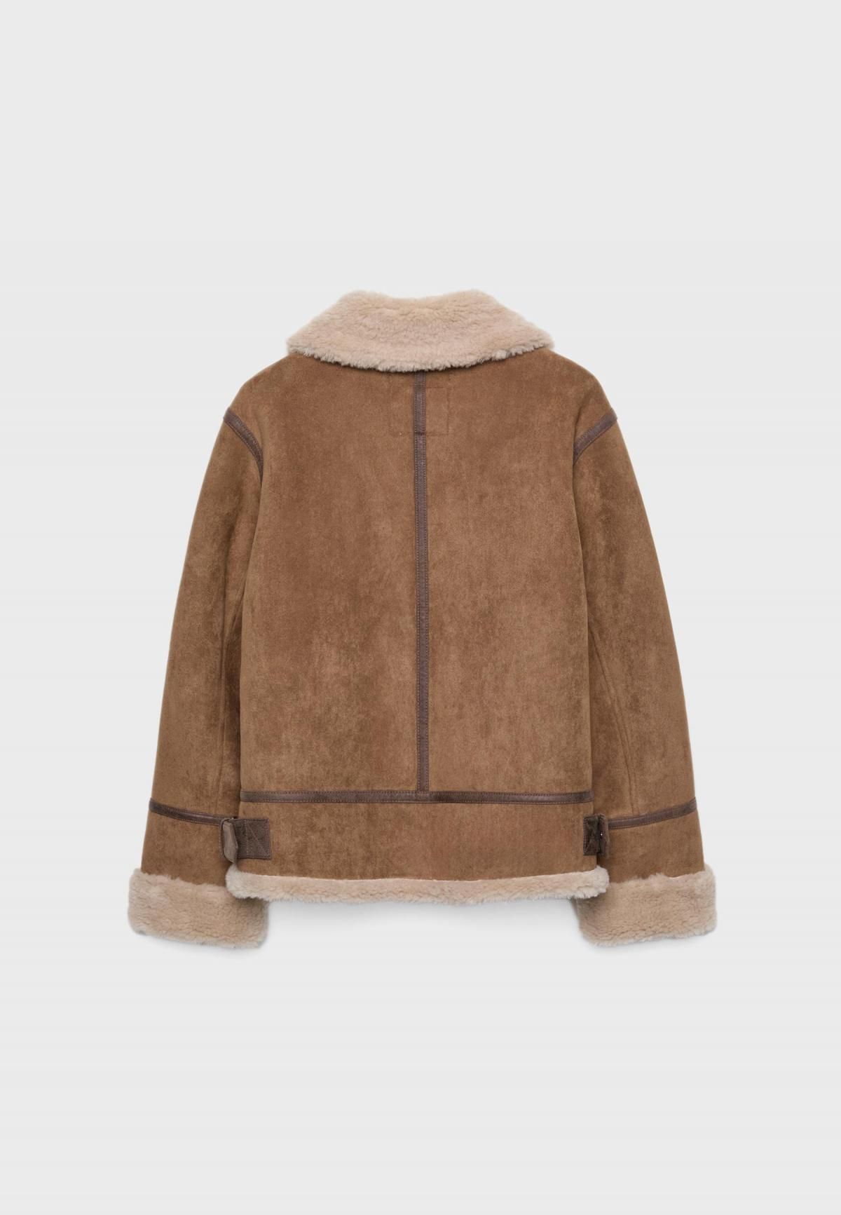 스트라디바리우스 테크니컬 무스탕 페이크퍼 자켓 5754/358 BEIGE - 상세 이미지 3