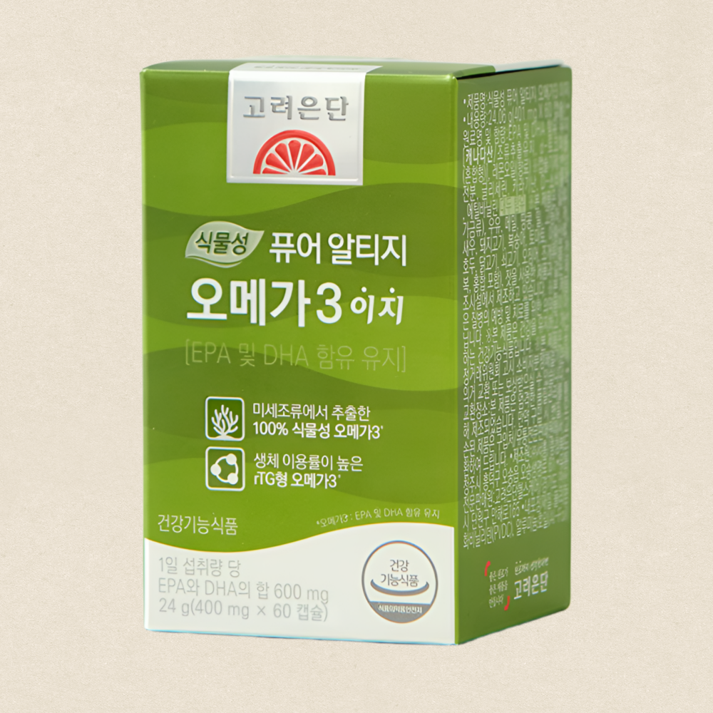 고려은단 식물성 RTG 오메가3 이지 60캡슐X4개 - 상세 이미지 4