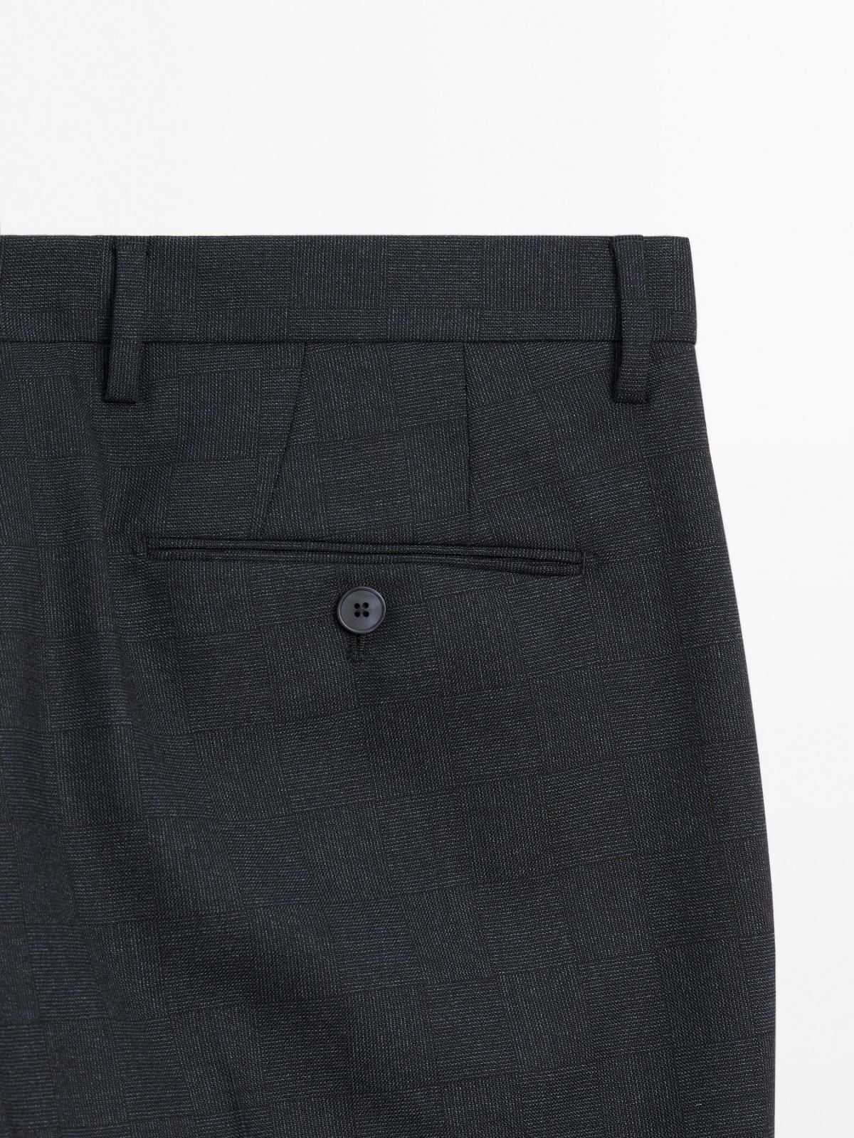 마시모두띠 클래식 울 테일러드 슬랙스 팬츠 3505/503 NAVY BLUE - 상세 이미지 5
