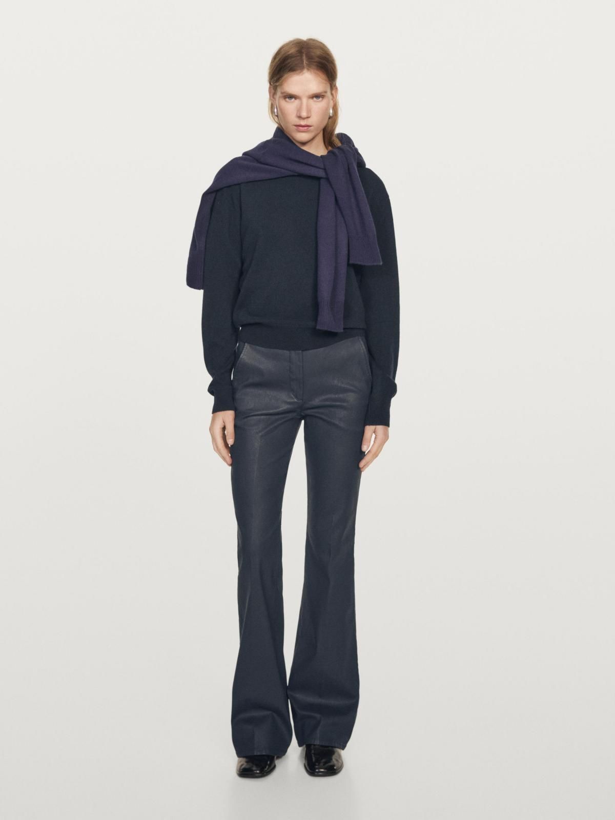 마시모두띠 왁스드 플레어핏 부츠컷 팬츠 5015/515 NAVY BLUE - 상세 이미지 2