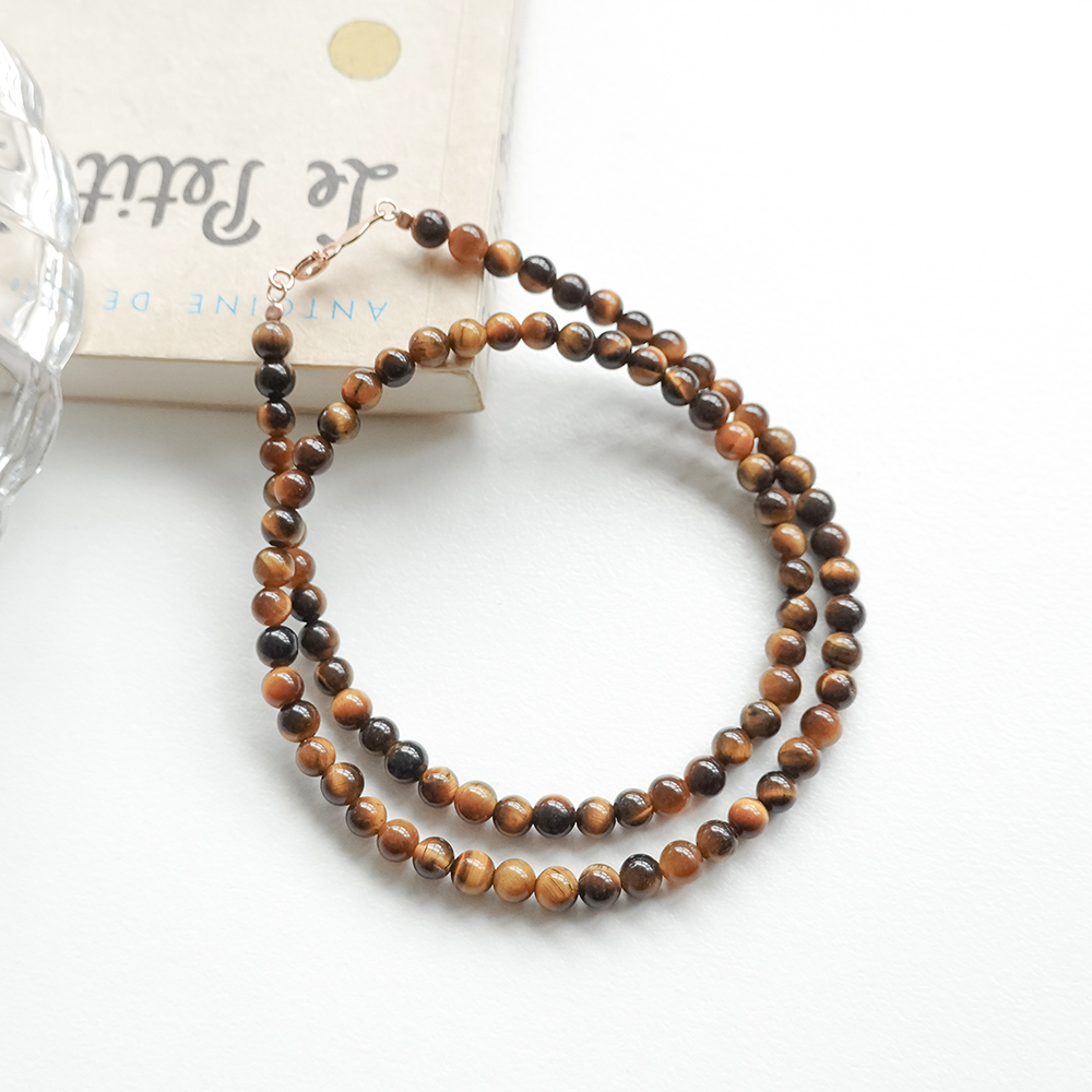 14k 4mm 호안석 목걸이 OPPN0351 - 상세 이미지 3