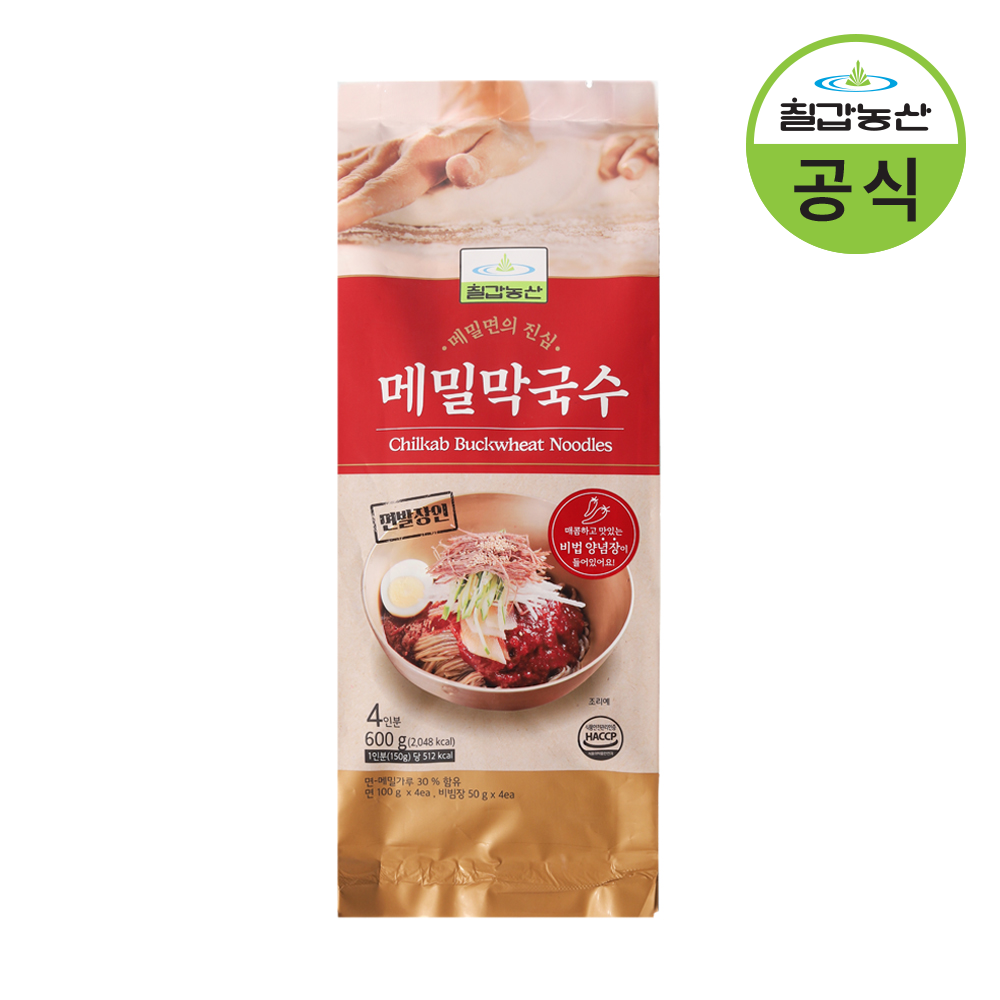 칠갑농산 면발장인 메밀막국수 600g (4인분) - 상품 이미지